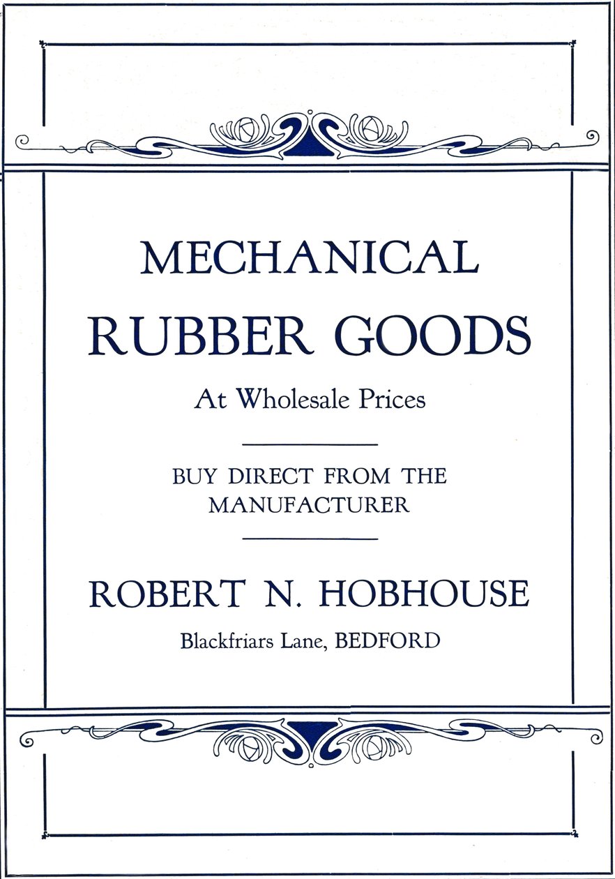 机械橡胶制品-罗伯特·霍布斯（Robert N.Hobhouse）广告，1916年 作者 不明