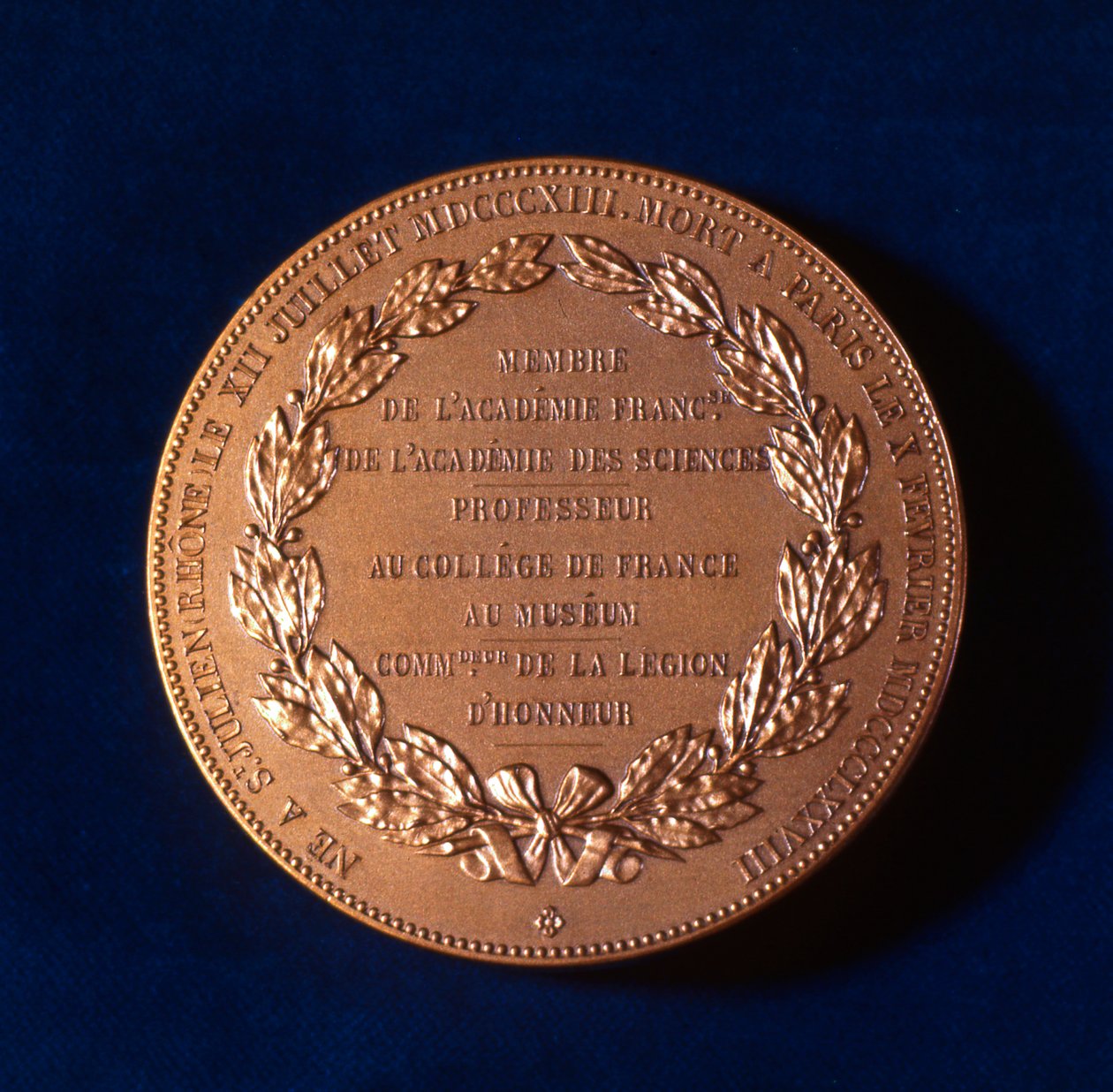 纪念法国生理学家克劳德·伯纳德（Claude Bernard）的奖章，十九世纪 作者 不明