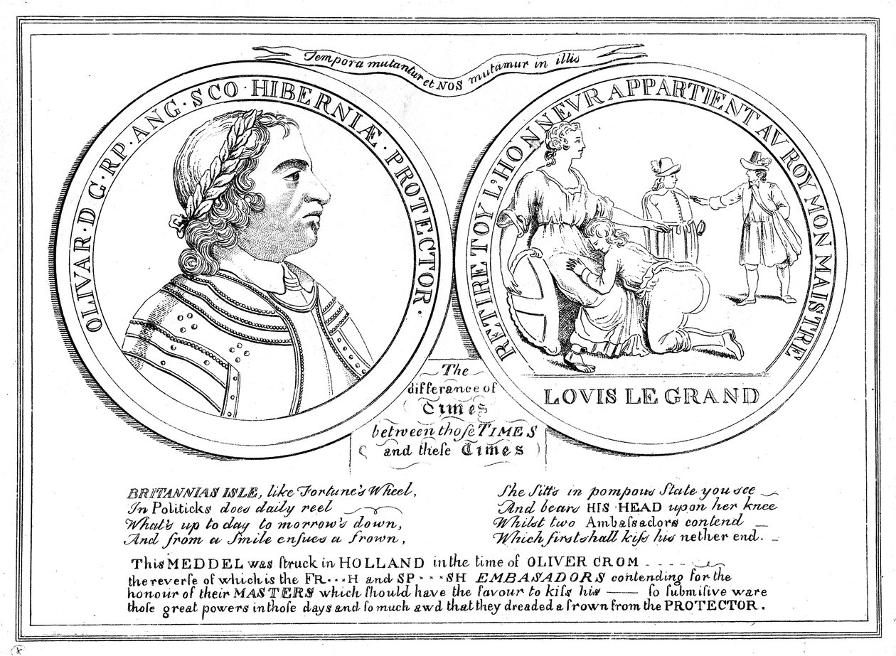 奥利弗·克伦威尔（Oliver Cromwell）时代的勋章，十七世纪 作者 不明
