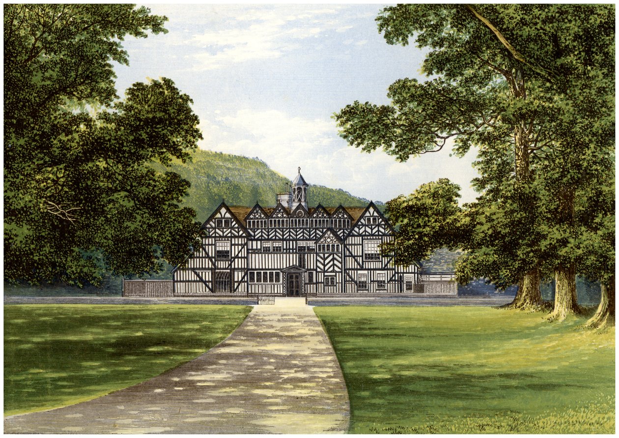梅斯特·霍尔（Meer Hall），位于伍斯特郡德罗伊特威奇（Droitwich）附近，比尔克罗夫特（Bearcroft）家族的住所，建于1880年 作者 不明