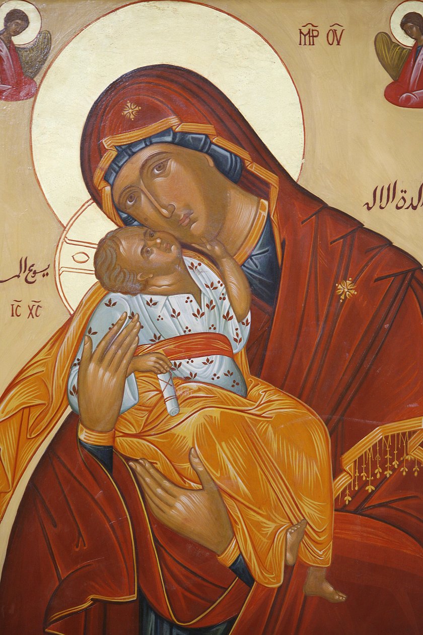 Melkite icon : Virgin and Child, Nazareth, Israel 作者 不明