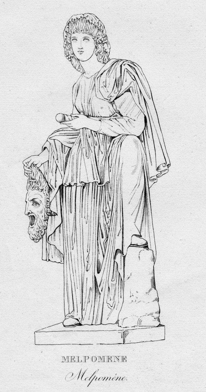 MelpomeneMelpoméne，c1850 作者 不明
