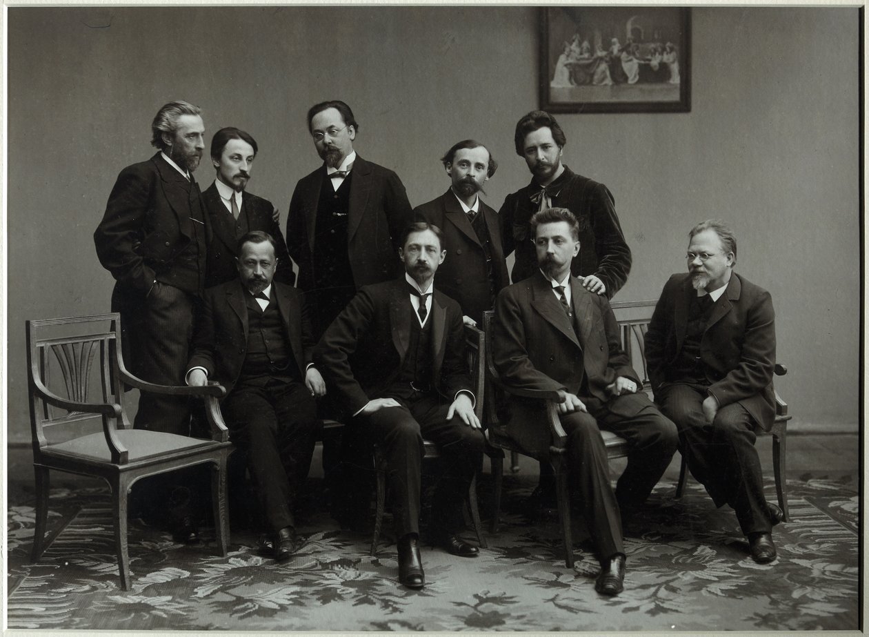斯雷达文学团体成员，1910年星期三 作者 不明