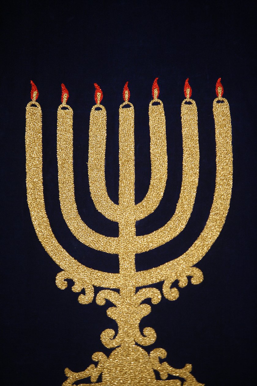 城市寺庙犹太教堂的灯塔（Menorah）维埃纳-奥特里奇 作者 不明