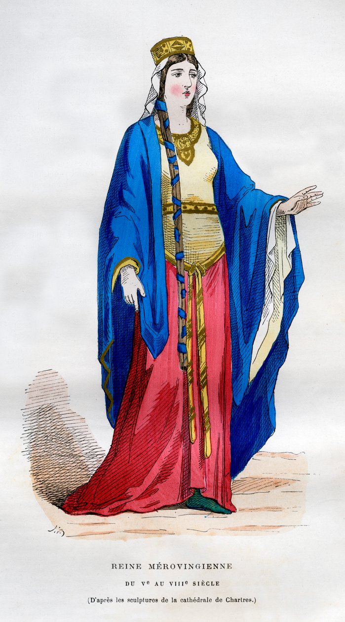 Merovingian女王，5-8世纪1882-1884年 作者 不明