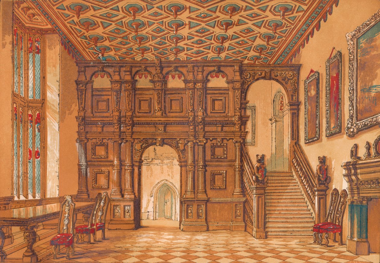 梅斯利·霍尔（Methley Hall），c1845年，1864年 作者 不明