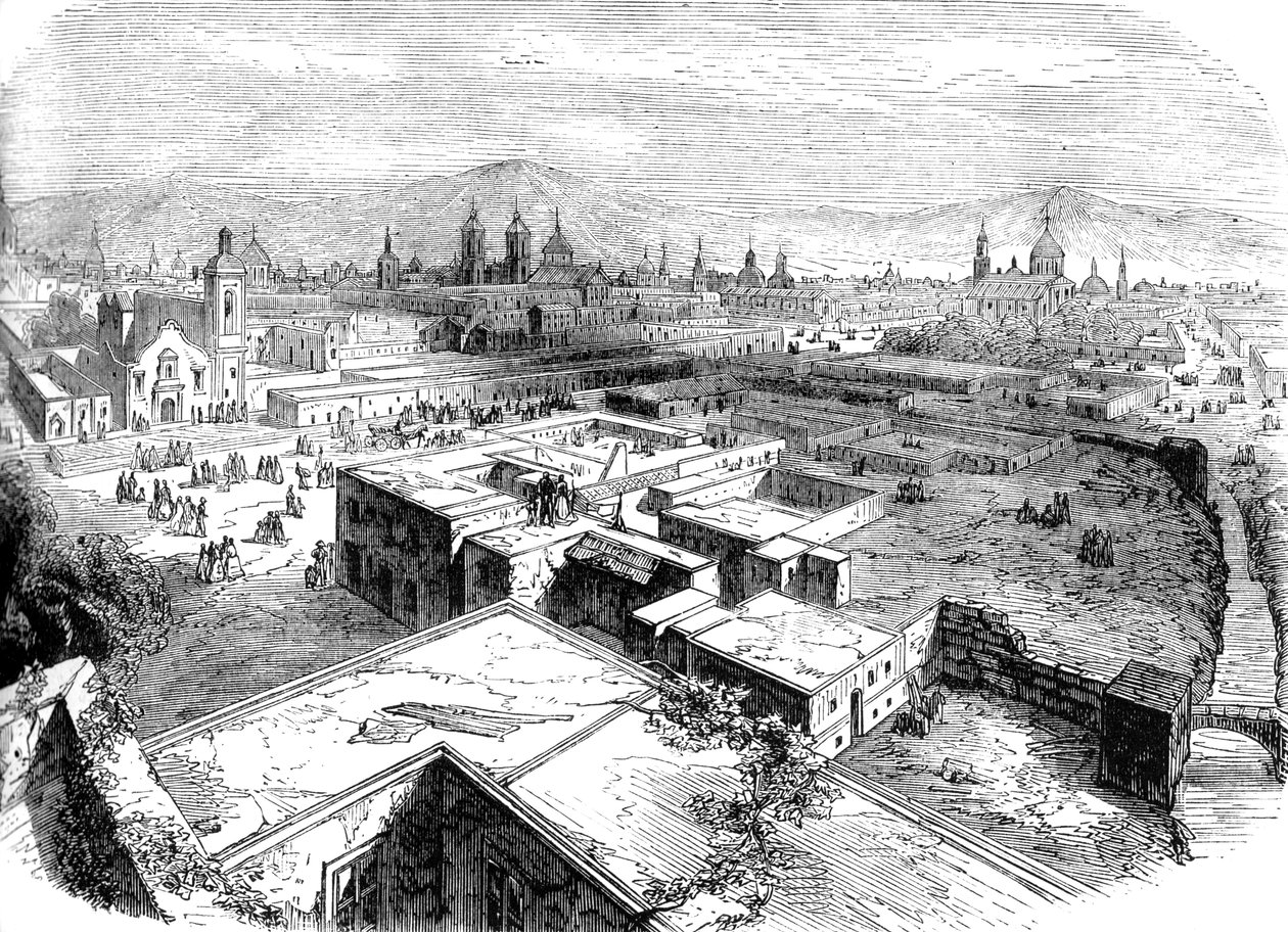 墨西哥墨西哥城，十九世纪中叶c1880 作者 不明