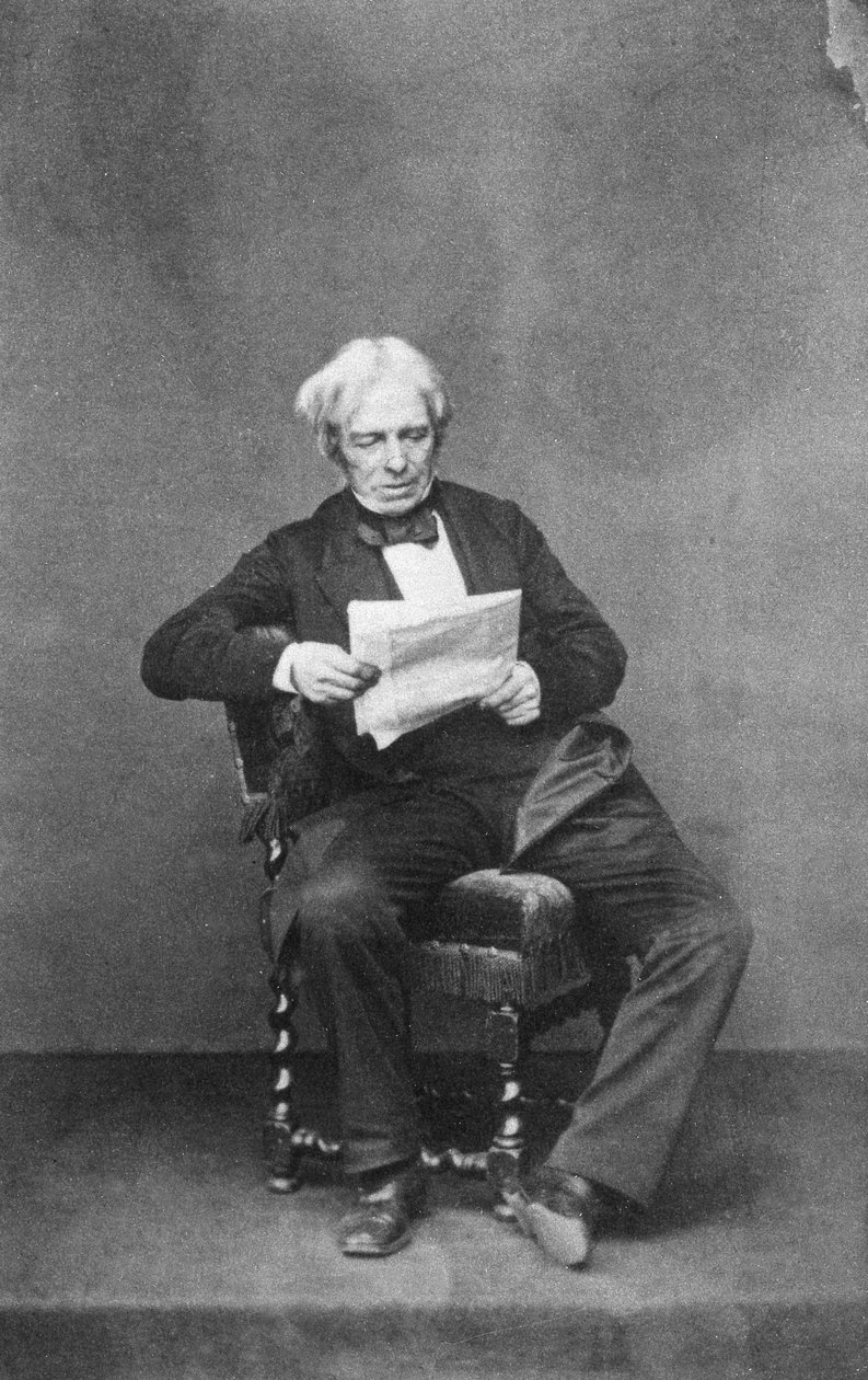 英国物理学家和化学家迈克尔·法拉第（Michael Faraday），c1850-1867年 作者 不明