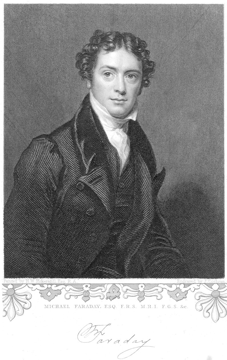 迈克尔·法拉第（Michael Faraday），英国化学家和物理学家，十九世纪 作者 不明