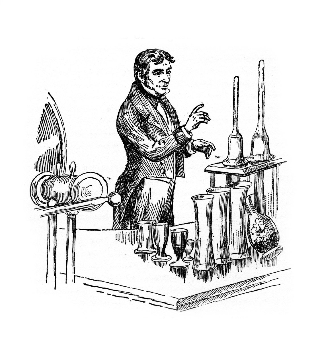 迈克尔·法拉第（Michael Faraday）在20世纪1835年在伦敦皇家学院讲学 作者 不明