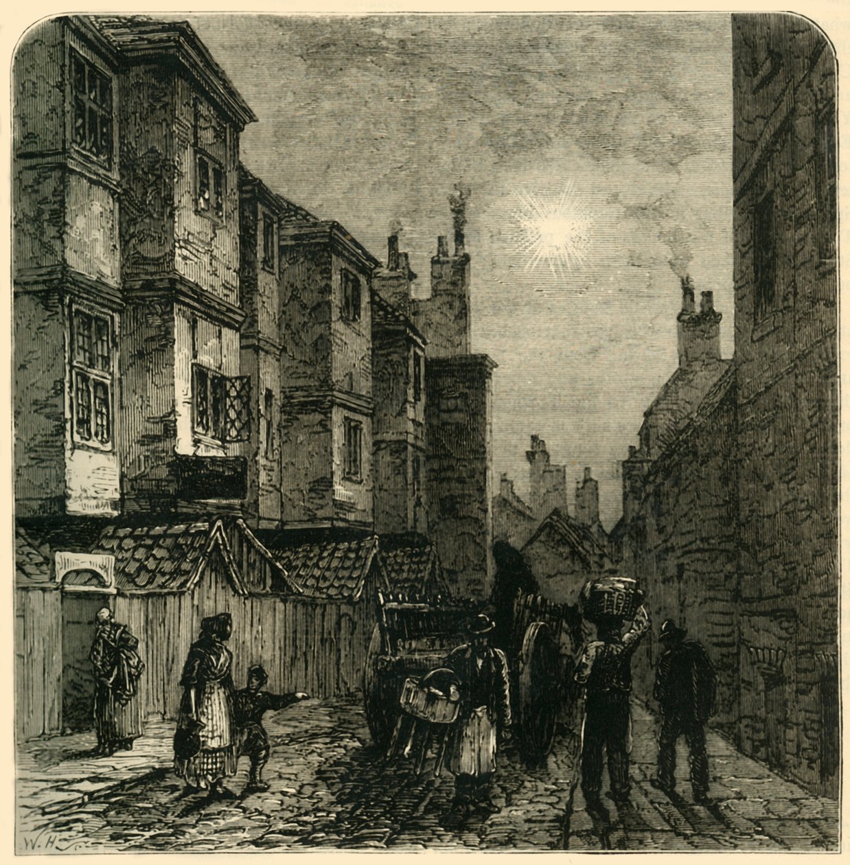1881年在1820年建立的米尔福德巷（Milford Lane）。 作者 不明