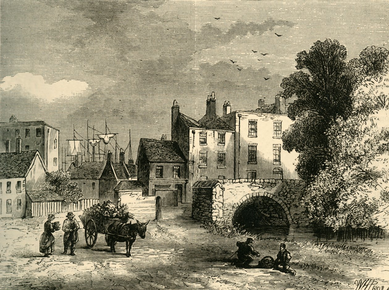 Mill Pond桥，1826年，c1878年。 作者 不明