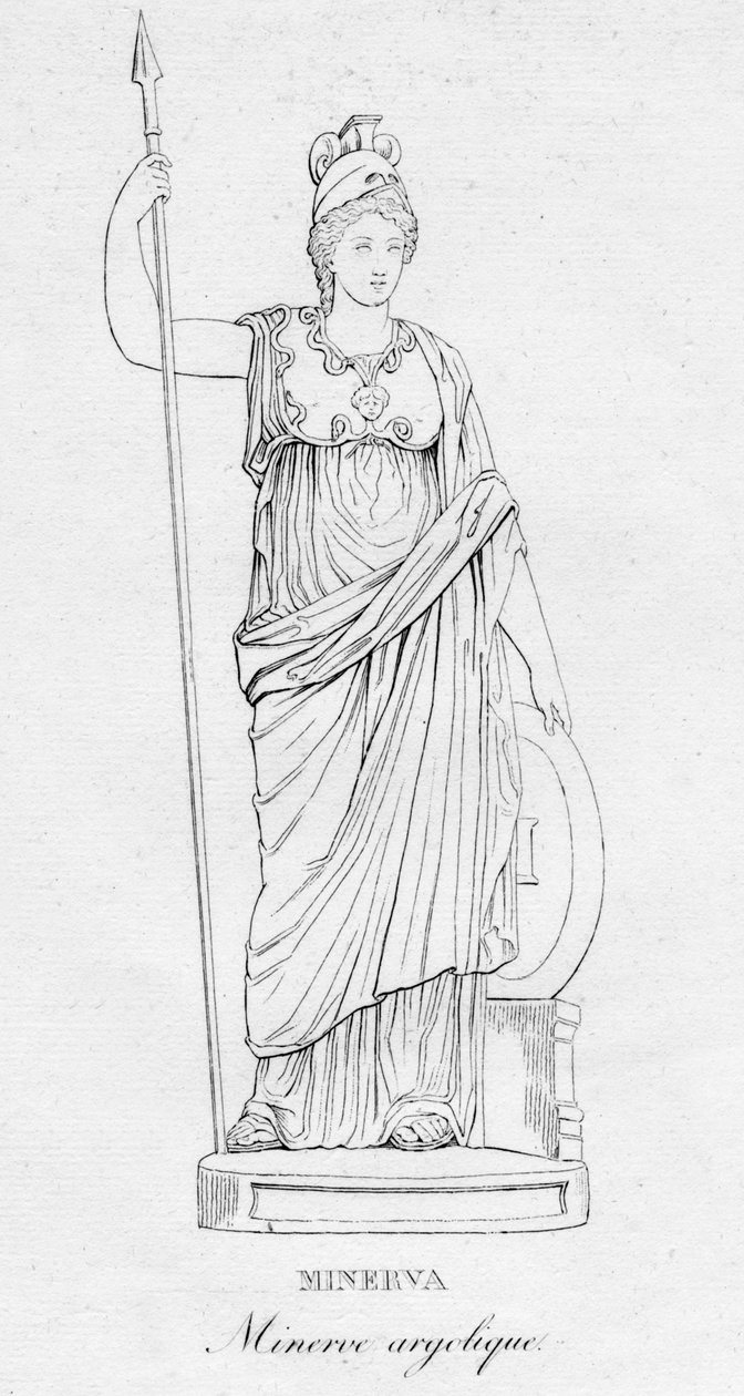 密涅瓦Minerve Argolic，c1850 作者 不明