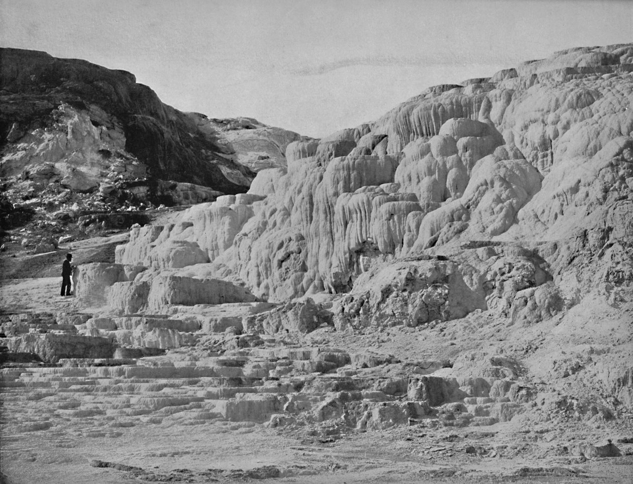 密涅瓦露台，黄石公园，建于1897年。 作者 不明
