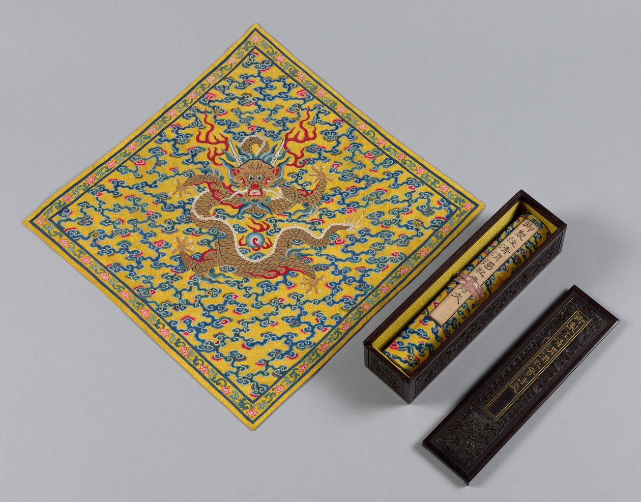 荆河与渭河交界处的清澈浑水，1736-95年。 作者 不明