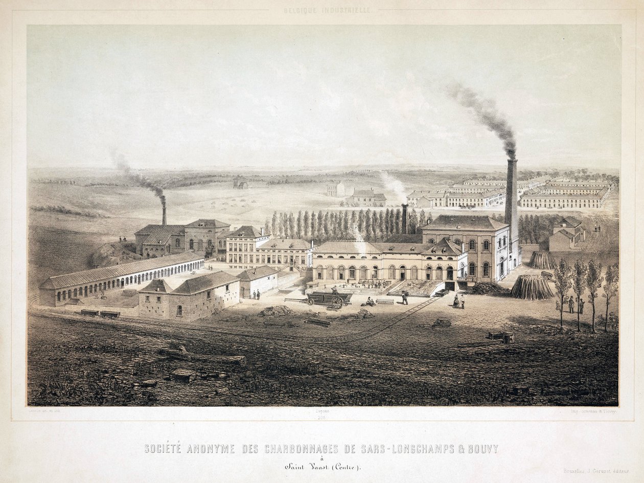 Mining, Coal Sars Longchamps & Bouvy Coalmining Co Ltd, Belgium 作者 不明