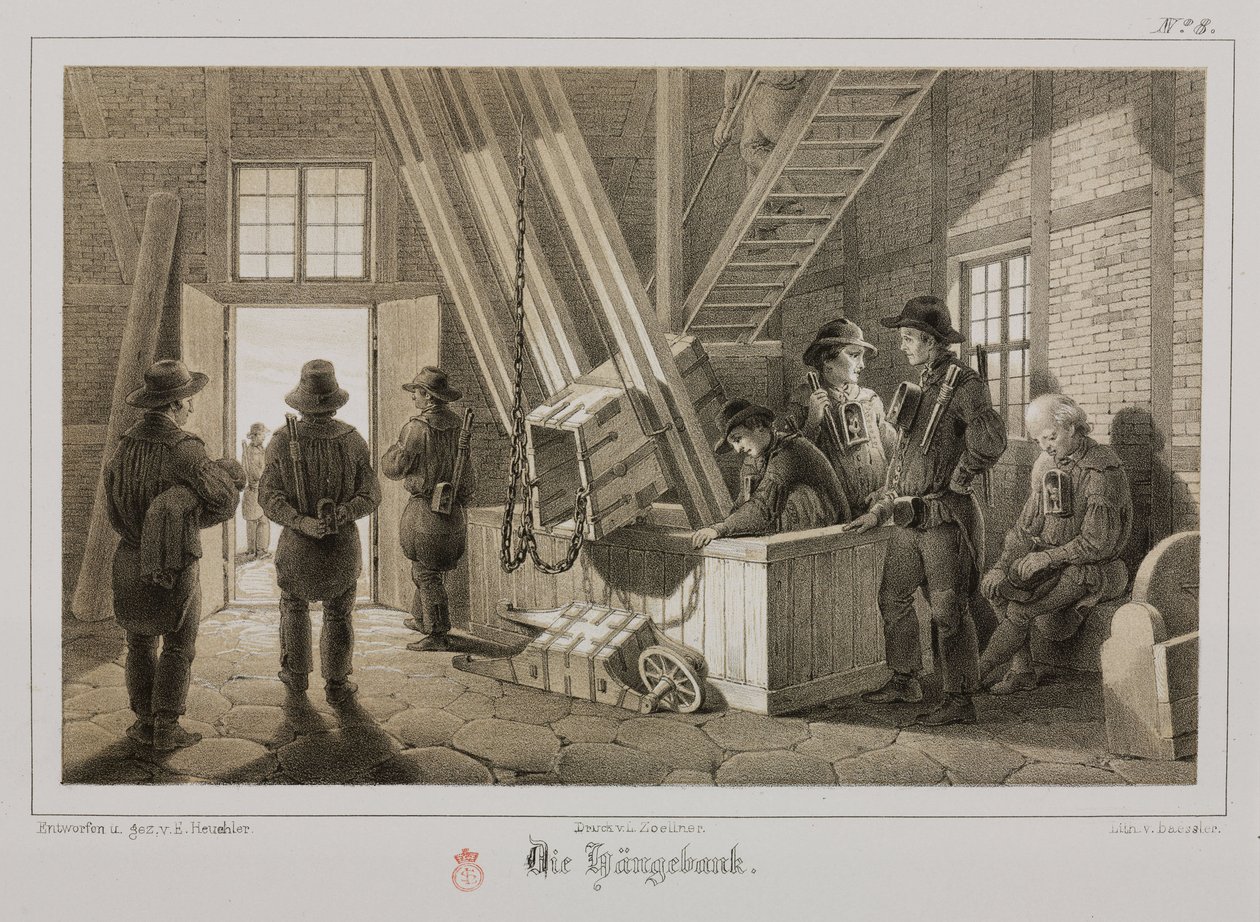 Migodi, Metal Ores Pithead wa mgodi, Germany, c 1851 作者 不明