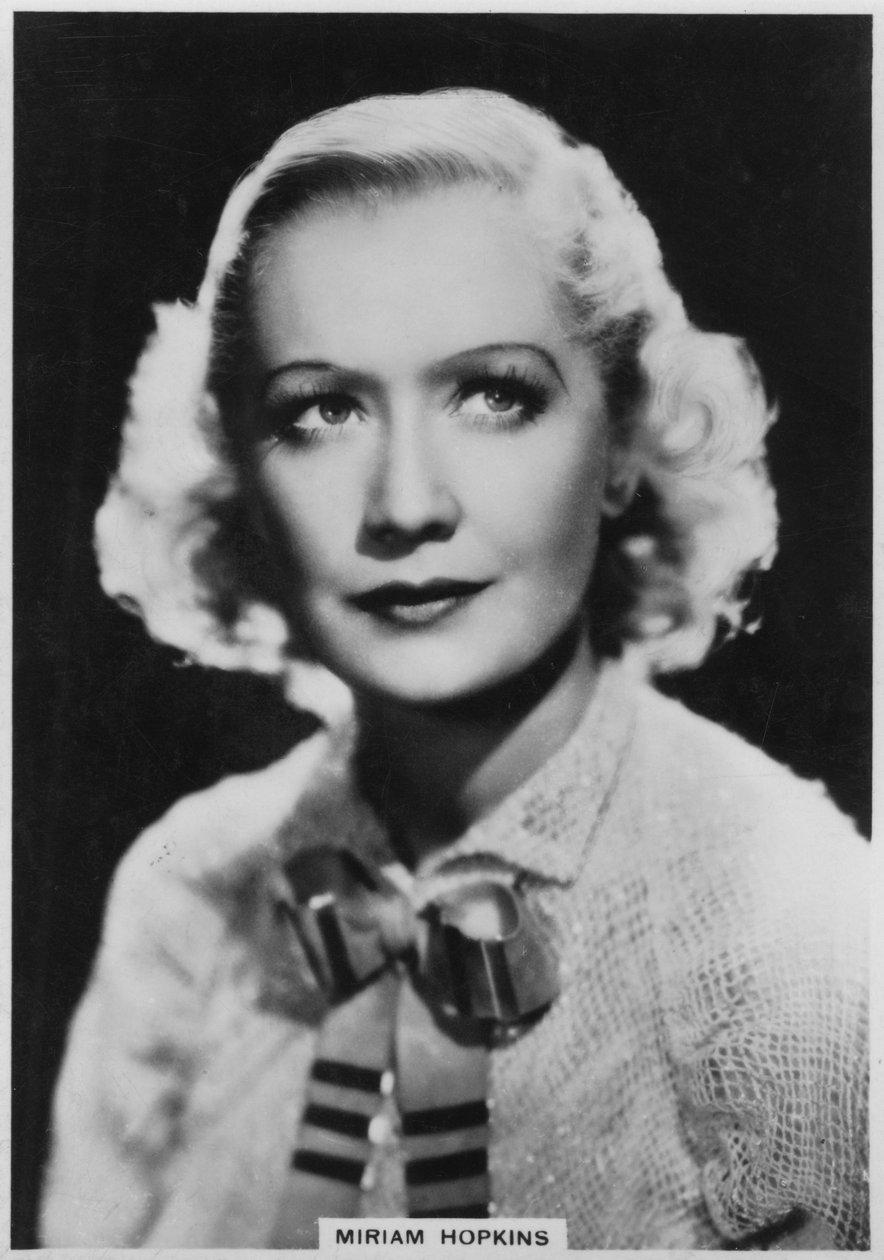 米里亚姆·霍普金斯（Miriam Hopkins），美国女演员，1938年 作者 不明