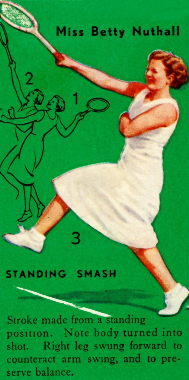 贝蒂·努萨（Betty Nuthall）小姐-站立粉碎，c1935年。 作者 不明