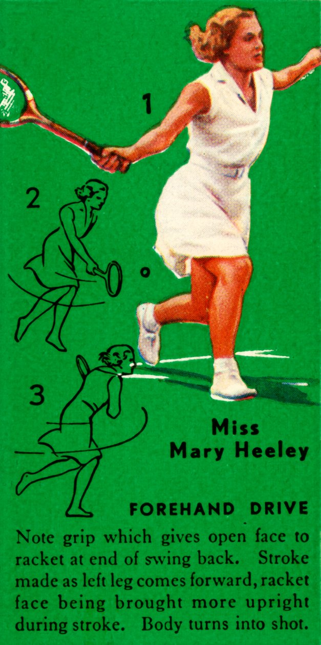 玛丽·希利小姐（Mary Heeley）-正手开车道，大约建于1935年。 作者 不明