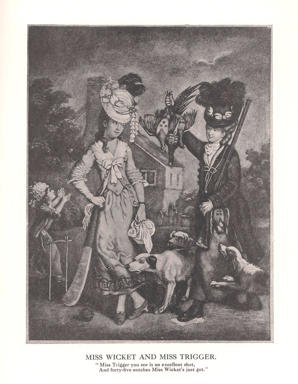 Wicket小姐和MissTrigger小姐，c1778，1912年 作者 不明