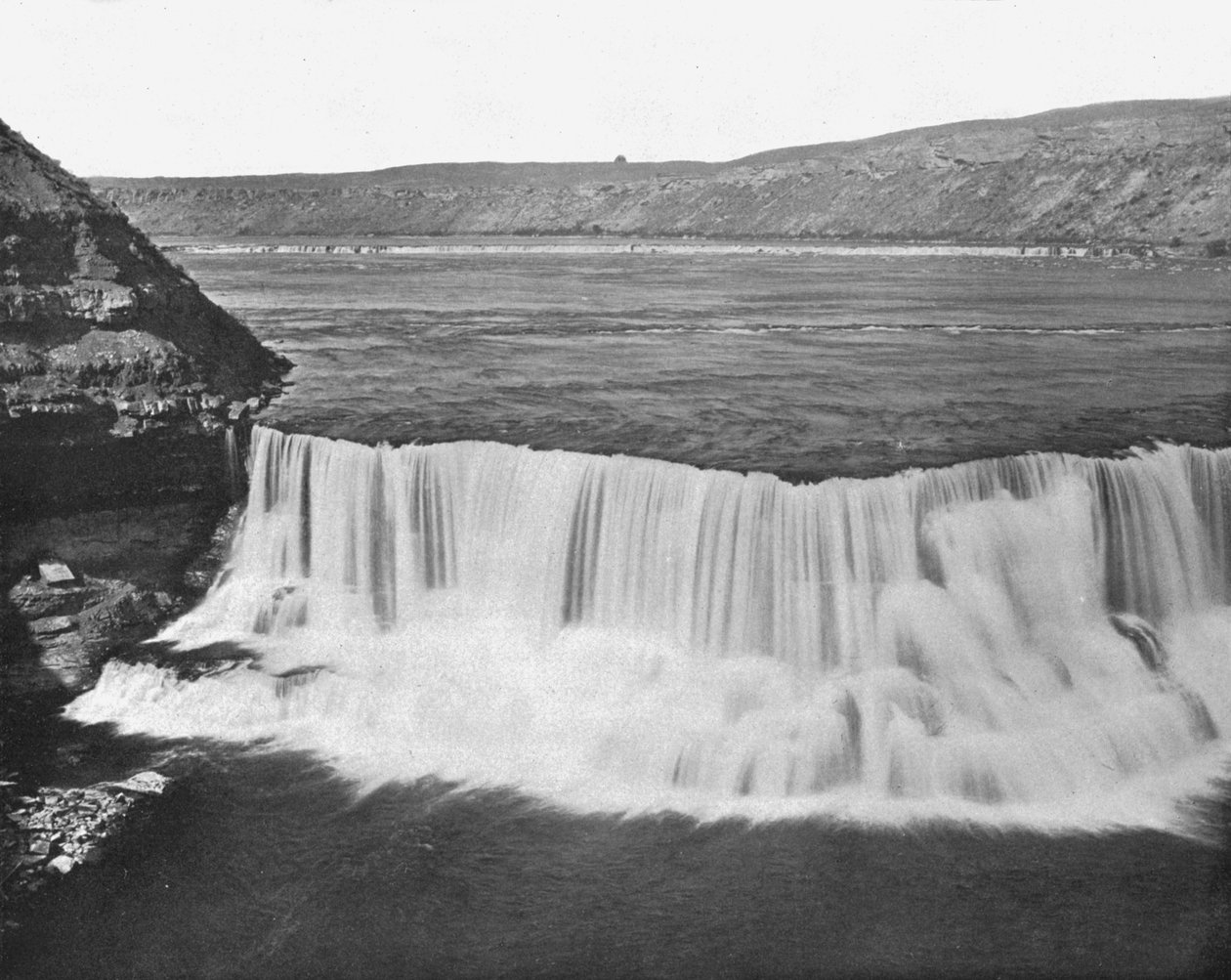 在大瀑布附近的密苏里河，蒙大拿，美国，c1900。 作者 不明