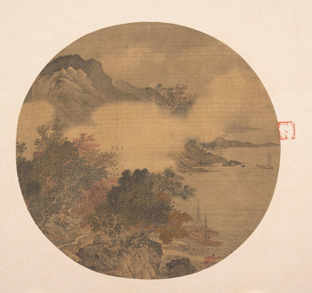 朦胧的风景，15-16世纪。 作者 不明