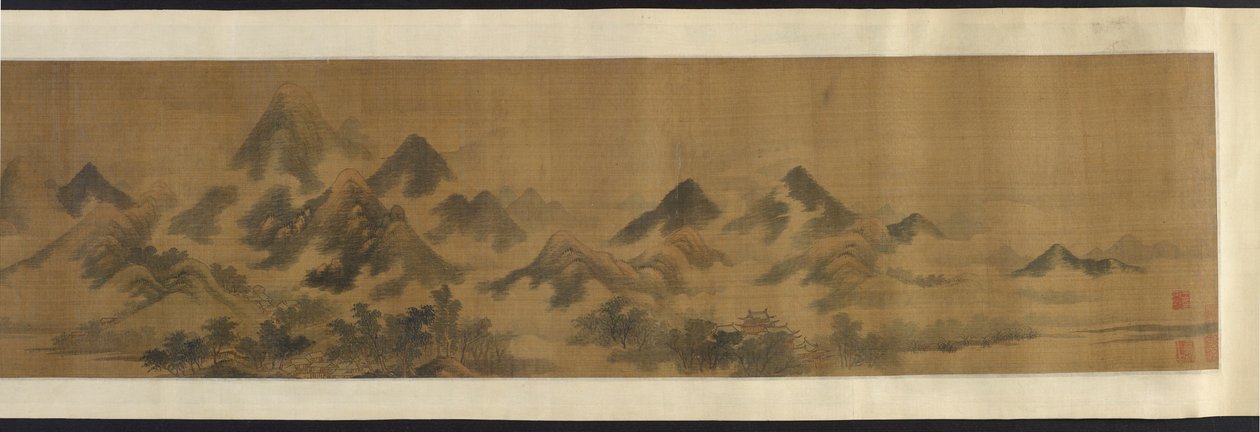 雾山，17世纪。 作者 不明