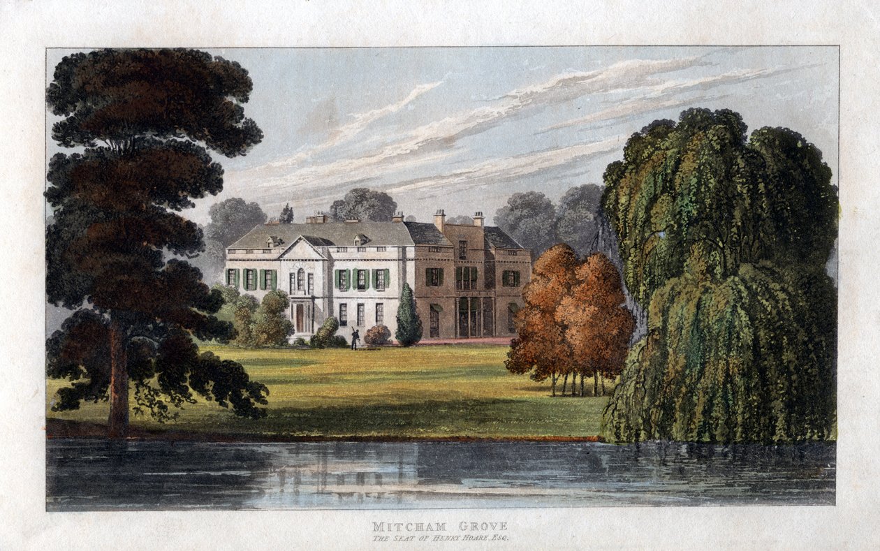 米奇·格罗夫（Mitcham Grove），萨里，亨利·霍尔（Henry Hoare）所在地，c1827 作者 不明