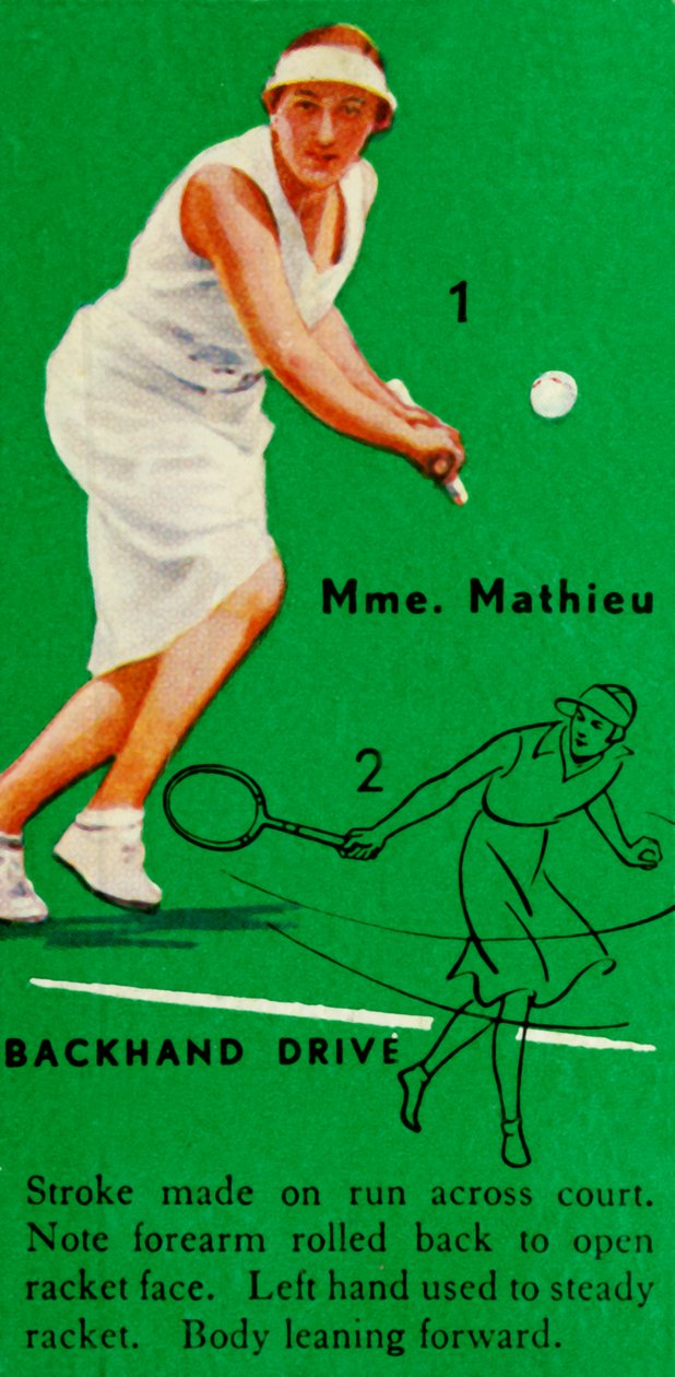 Mathieu夫人-反手驱动装置，c1935年。 作者 不明
