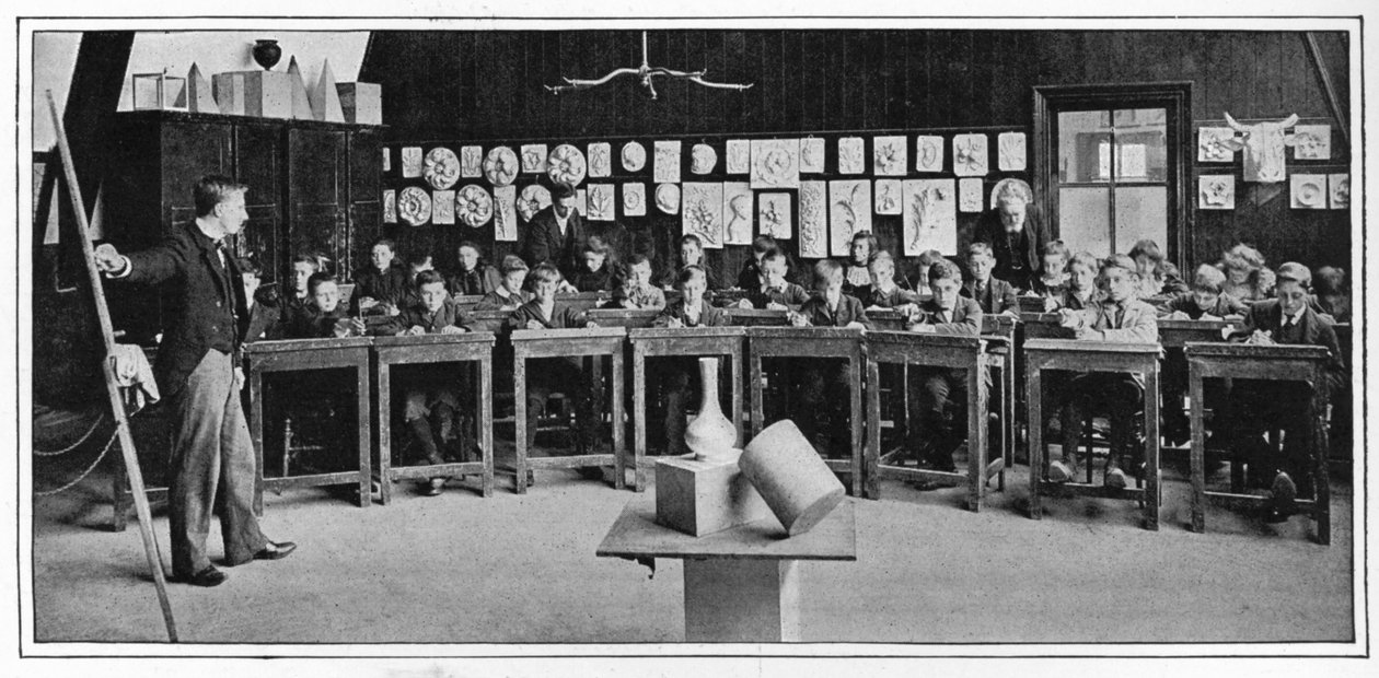 伦敦高等学校的模型图，摄于1900年，1901年 作者 不明