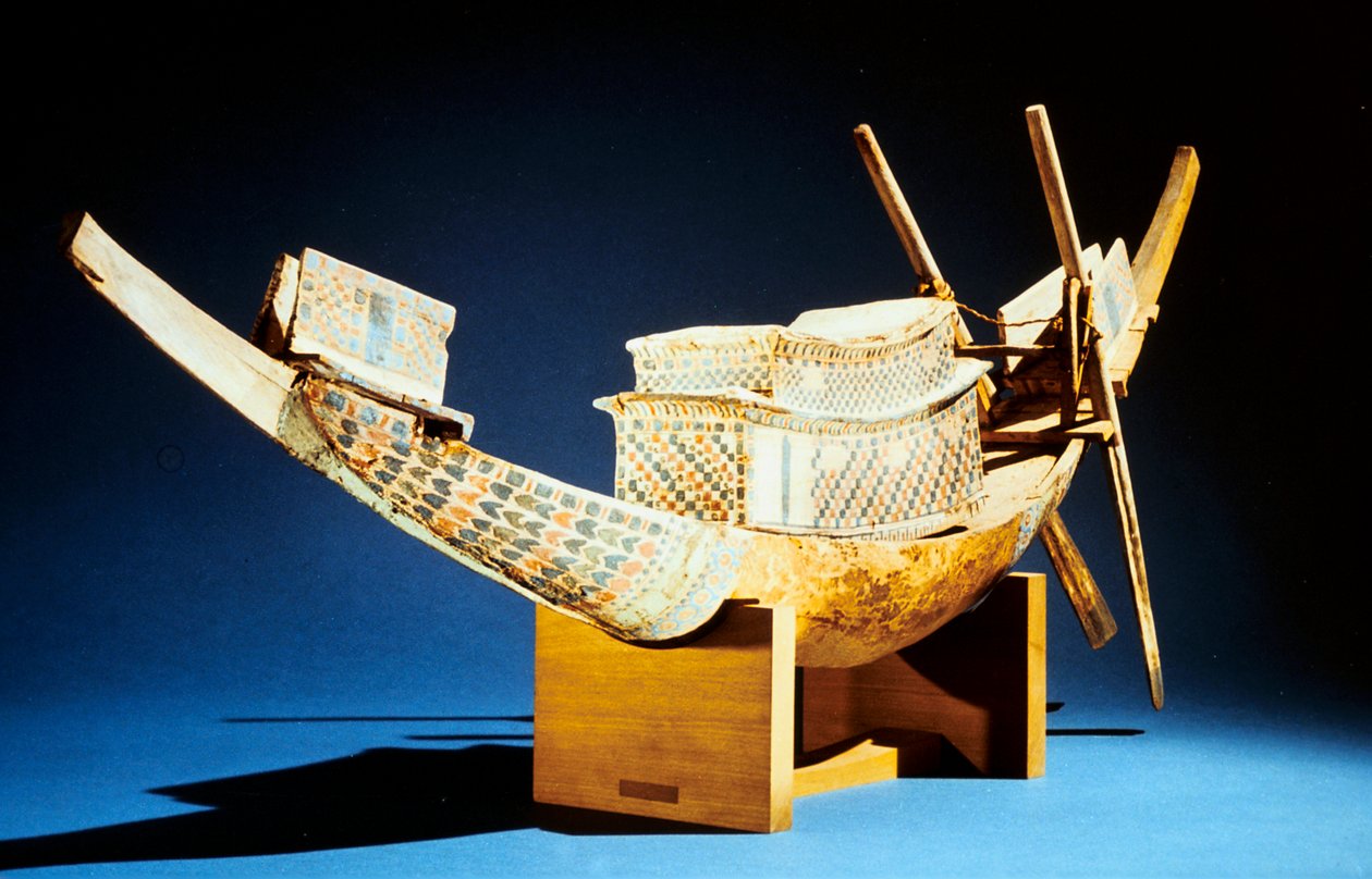 船模，古埃及，第18王朝，公元前1325年 作者 不明
