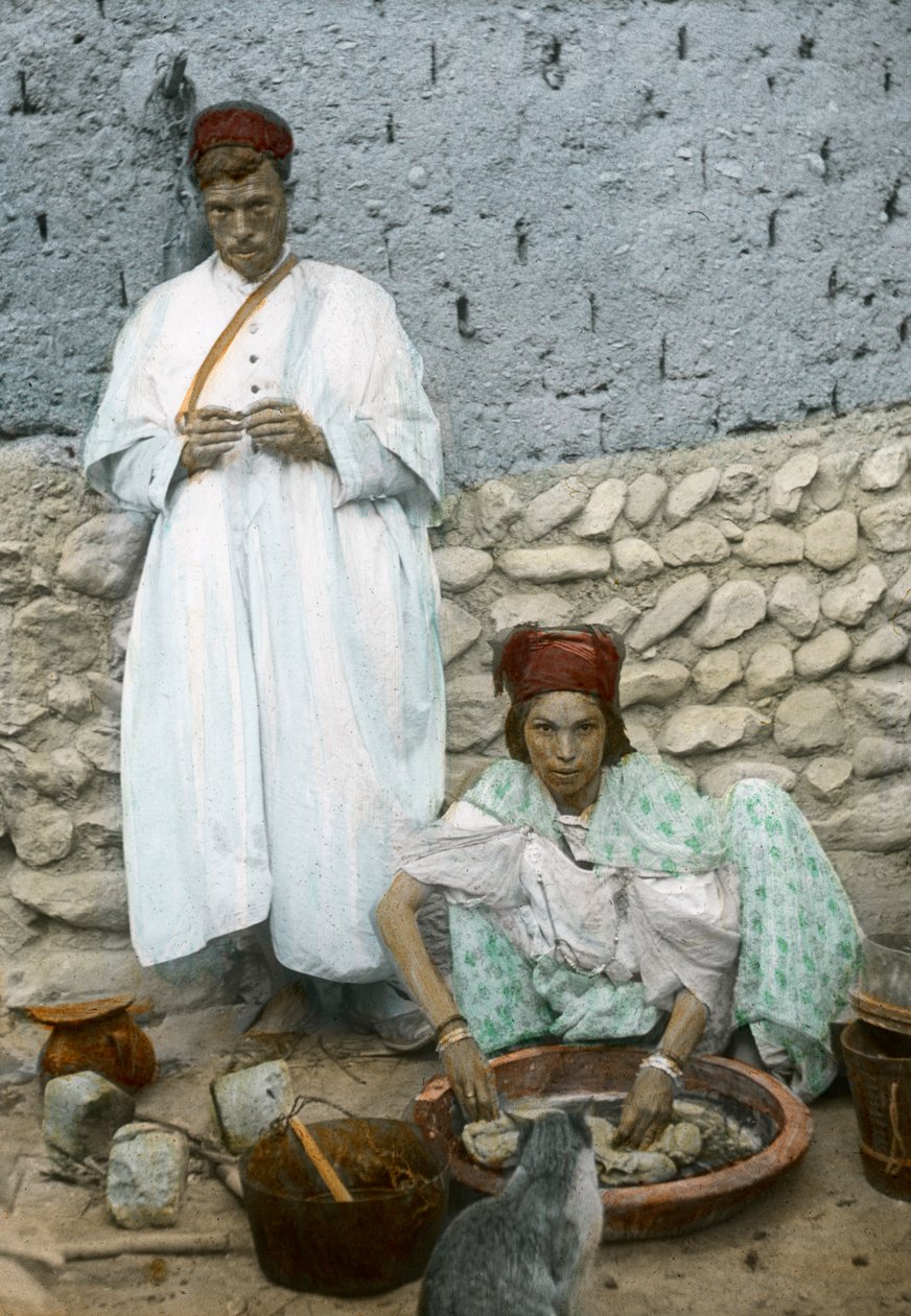 Mohamed Ben Ali和他的妻子突尼斯El Kantara 作者 不明