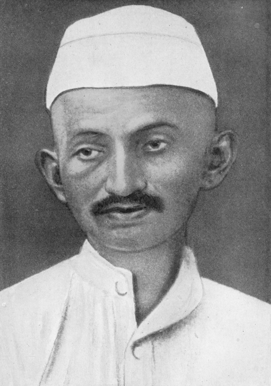 Mohandas Karamchand Gandhi 1869-1948，印度民族主义领袖，1926年 作者 不明