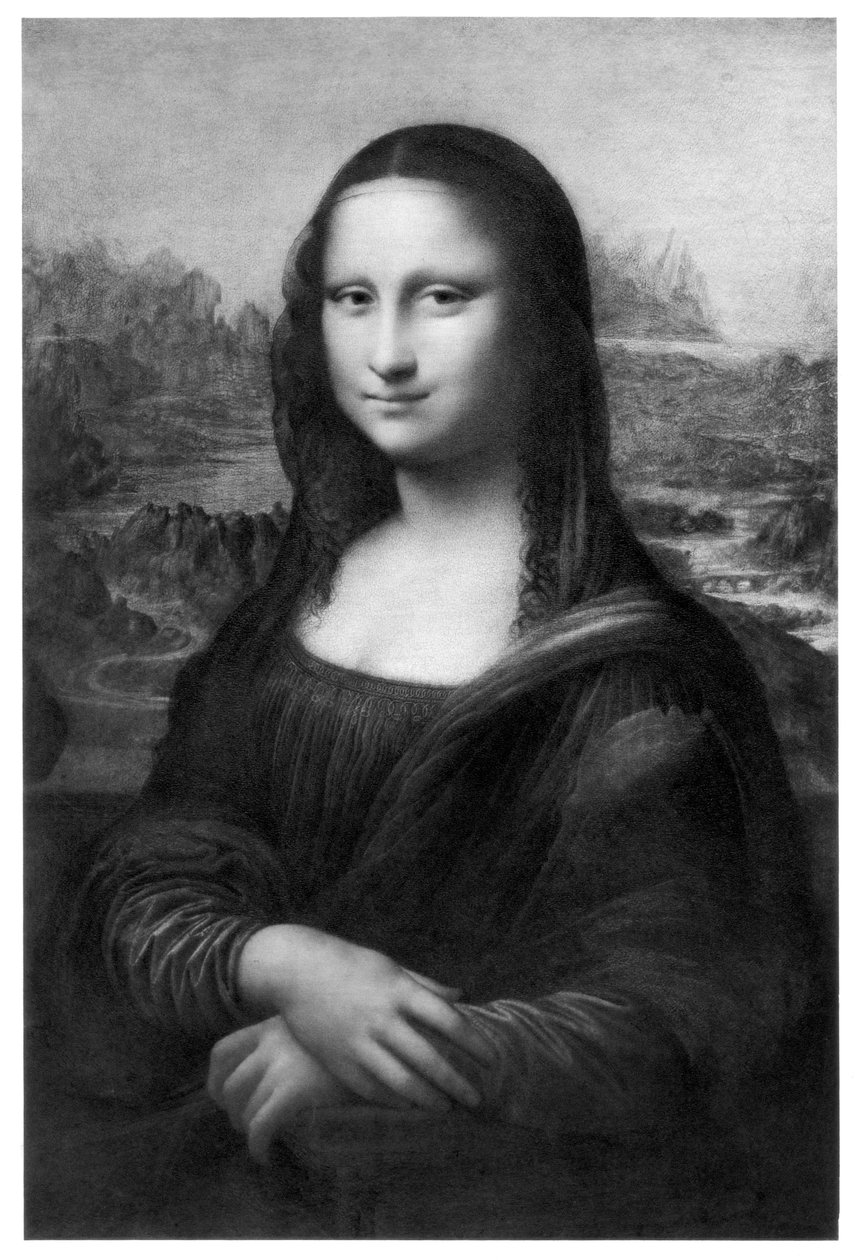 蒙娜丽莎（Mona Lisa），c1505，19世纪 作者 不明