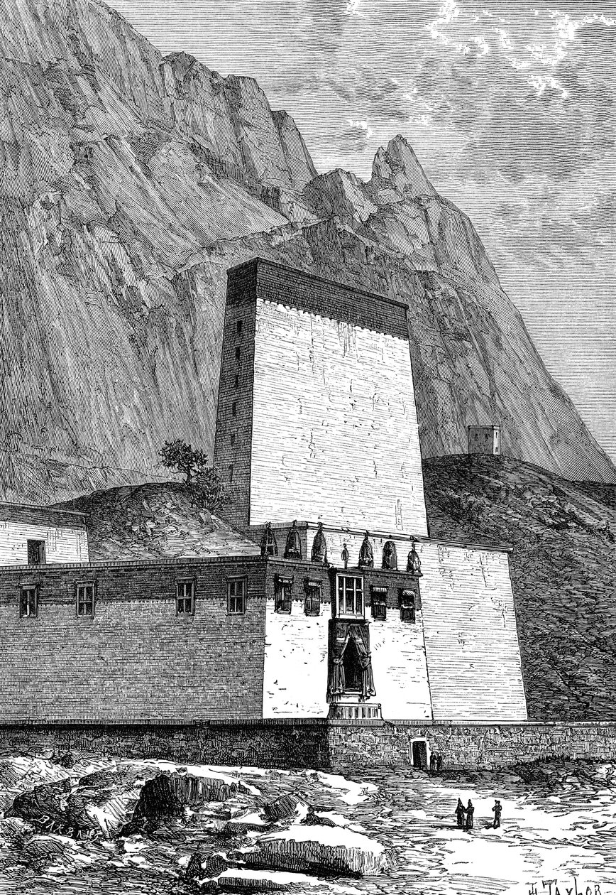 西藏日喀则修道院，建于1890年 作者 不明