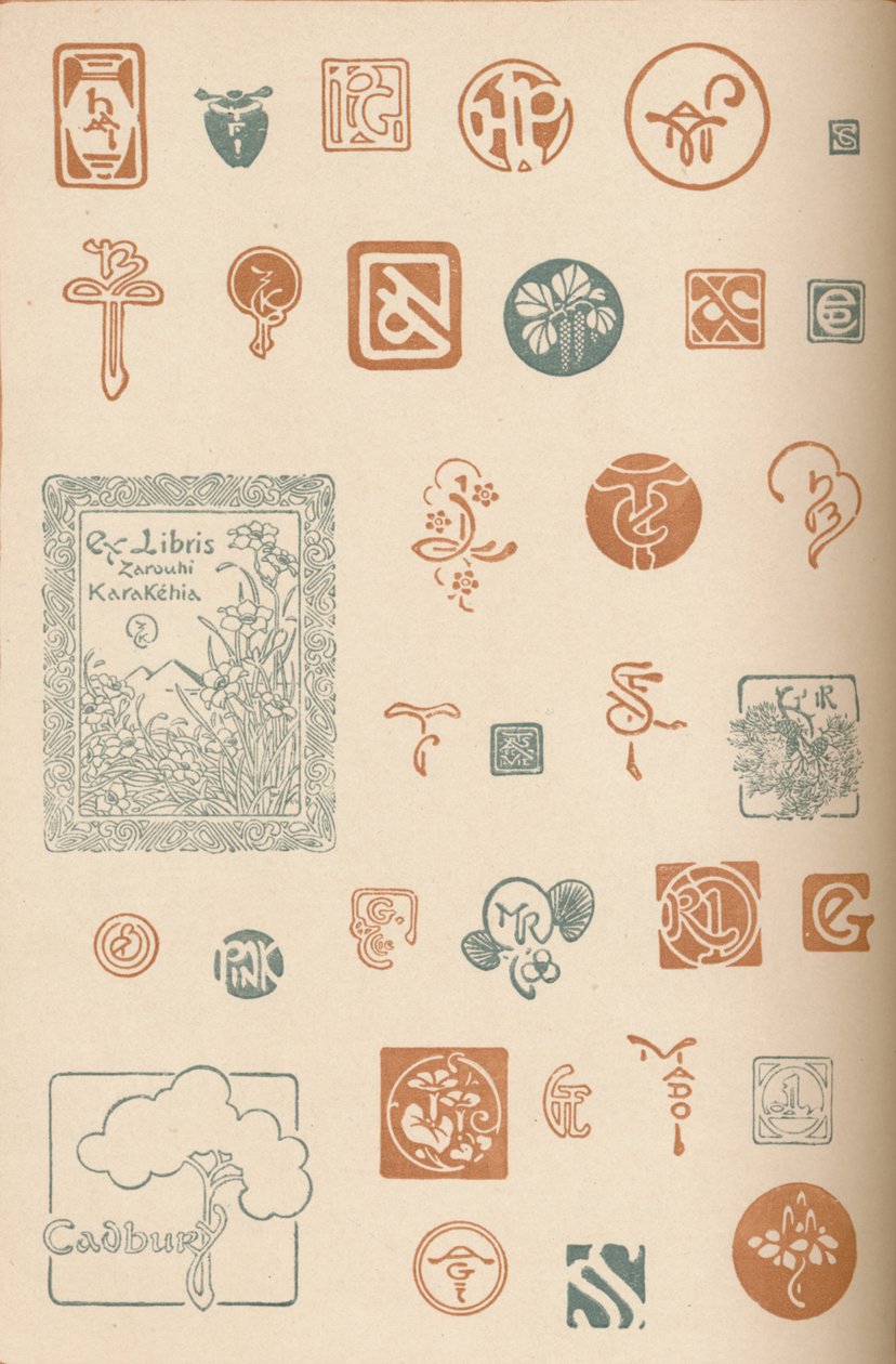 字母组合和标记，c1890，1905年 作者 不明