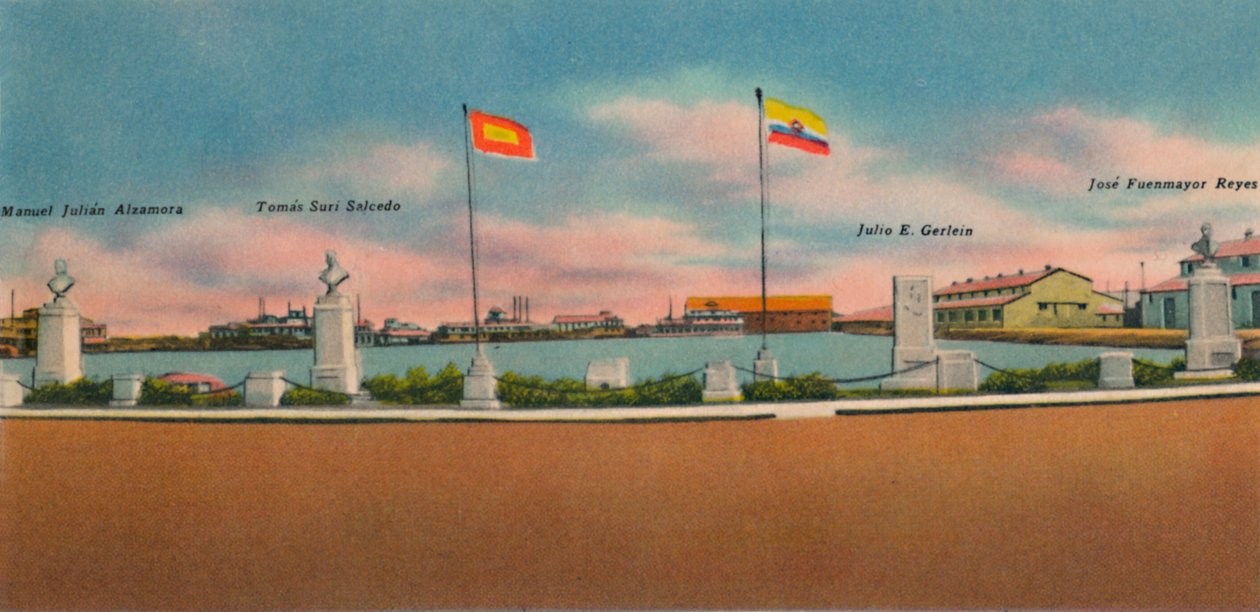公共改善协会在Bocas de Ceniza建立的纪念碑，建于1940年代 作者 不明