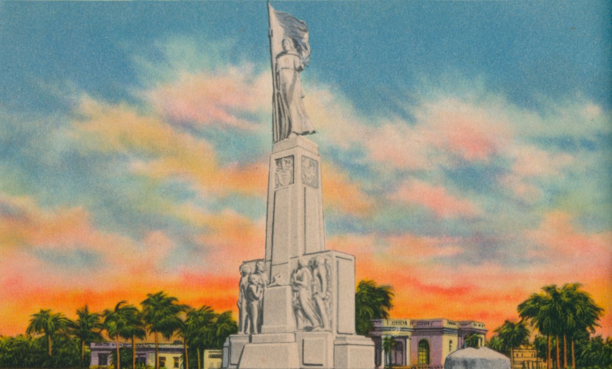 国旗纪念碑，巴兰基亚，c1940年代 作者 不明