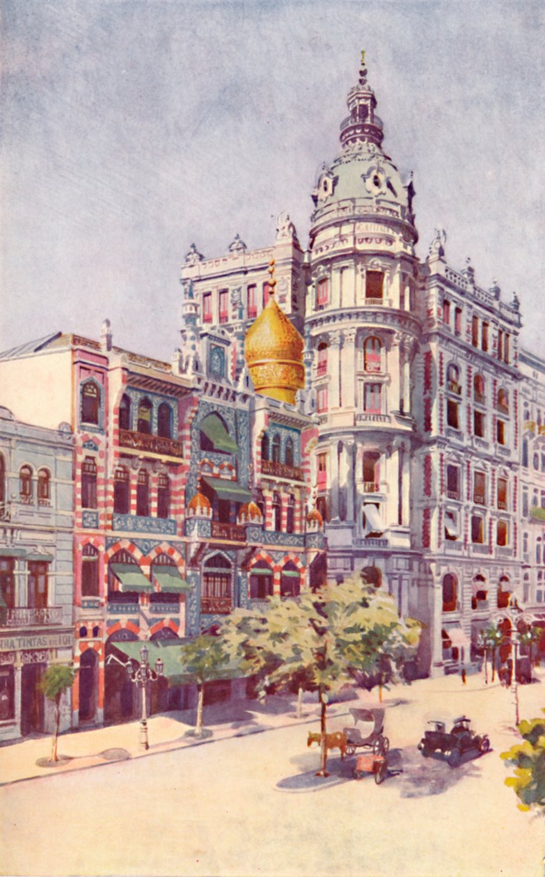 摩尔建筑和先生。几内亚办事处，里奥·布兰科大道（Avenida Rio Branco），1914年 作者 不明