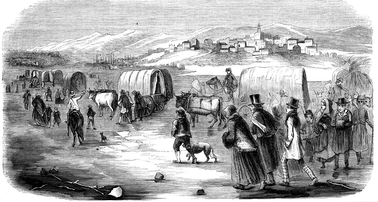 从伊利诺伊州前往犹他州的跋涉摩门教徒，1846年1853年 作者 不明