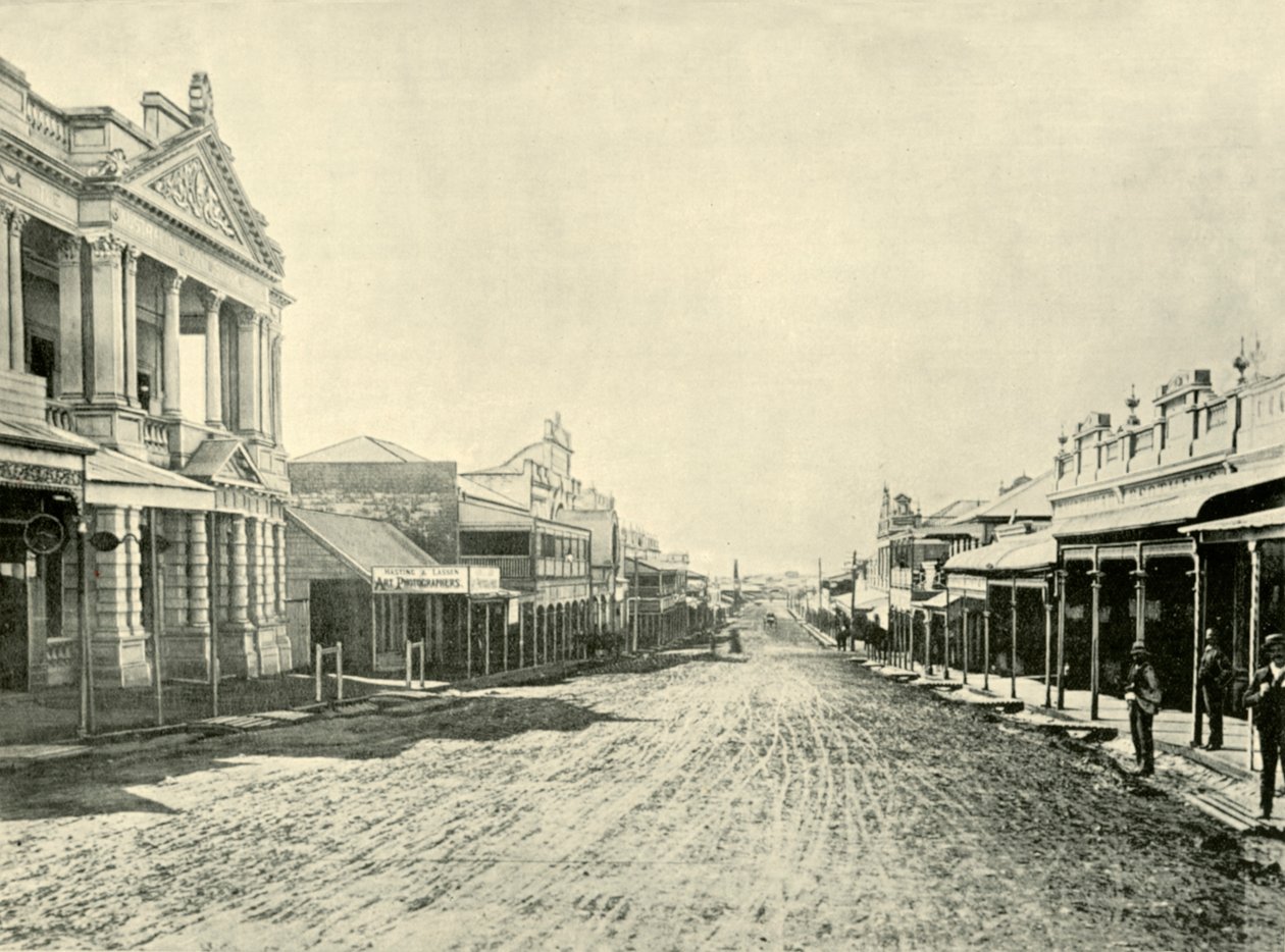 摩士曼街（Mosman Street），宪章大厦（Charters Towers），1901年。 作者 不明