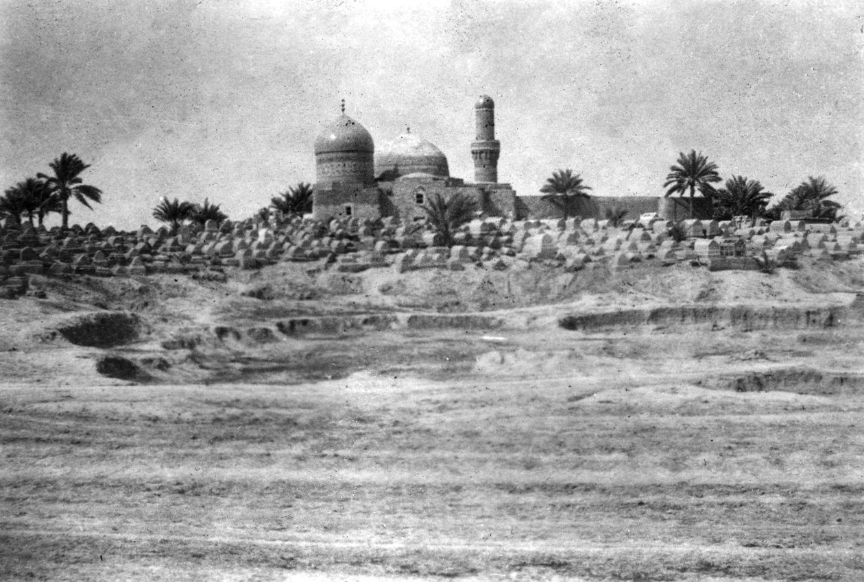 1918年在巴格达附近的清真寺和墓地 作者 不明