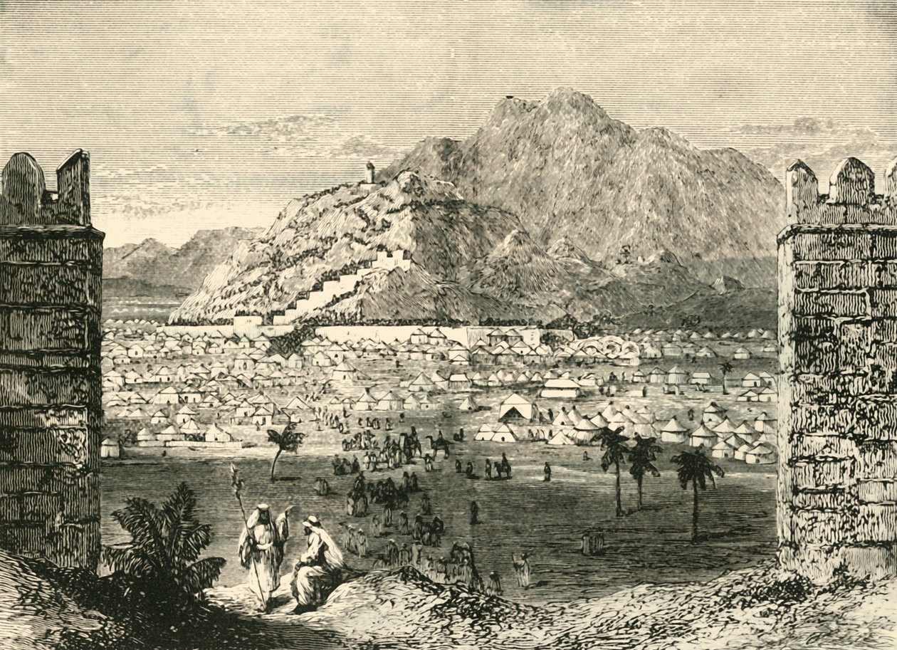 麦加附近的阿拉法特山（Mount Arafat），1890年。 作者 不明