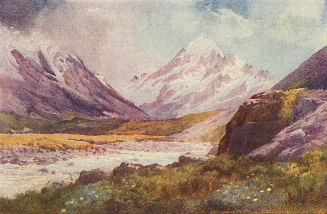 1924年，新西兰库克山 作者 不明