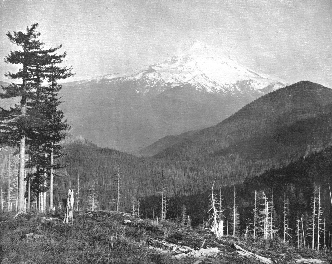 美国俄勒冈州胡德山，c1900。 作者 不明