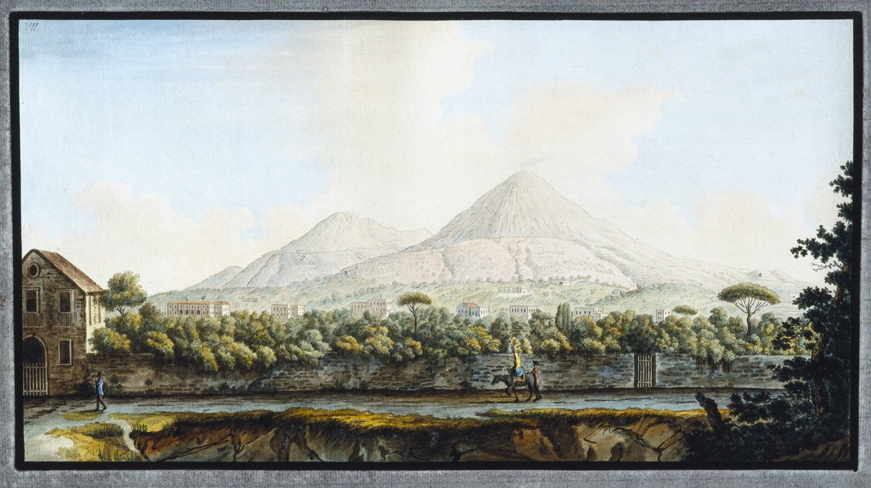 那不勒斯王国维苏威火山，约 1767 年 作者 不明