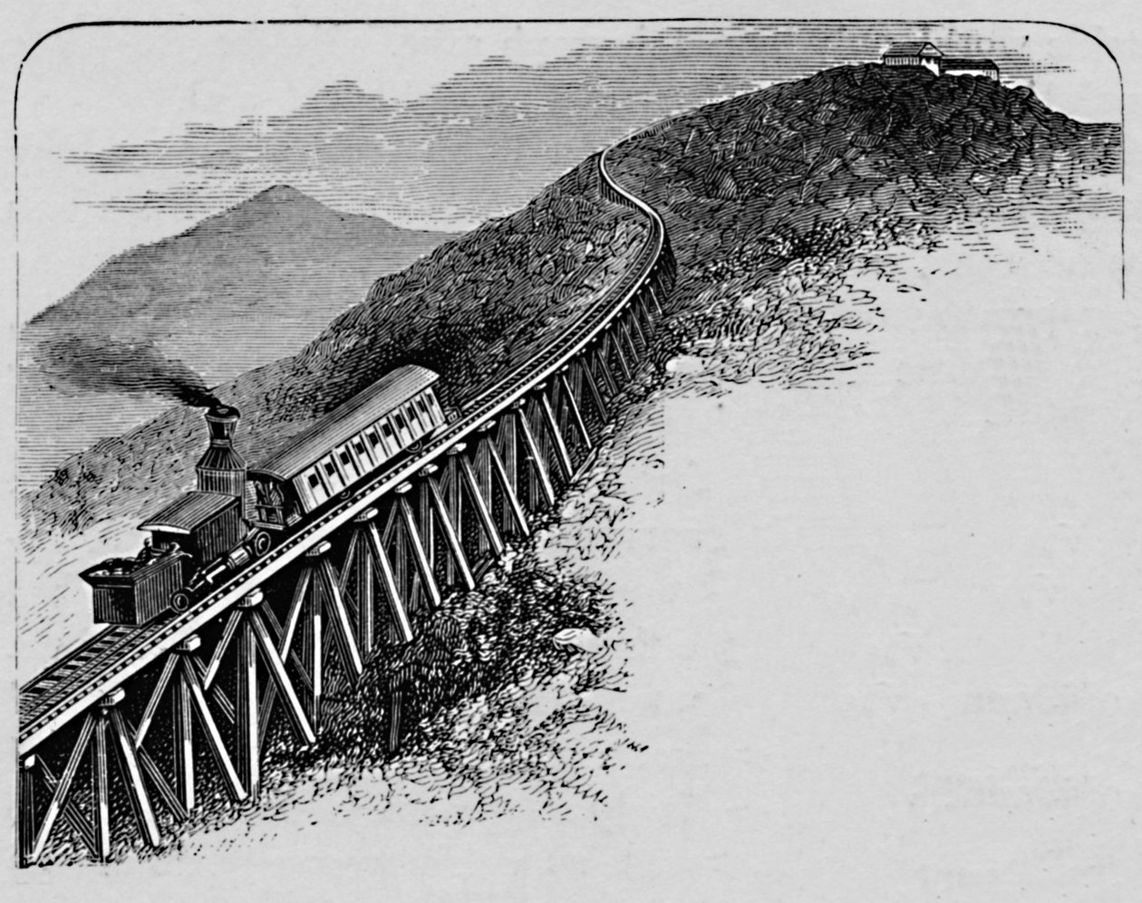 华盛顿山铁路，1883年 作者 不明