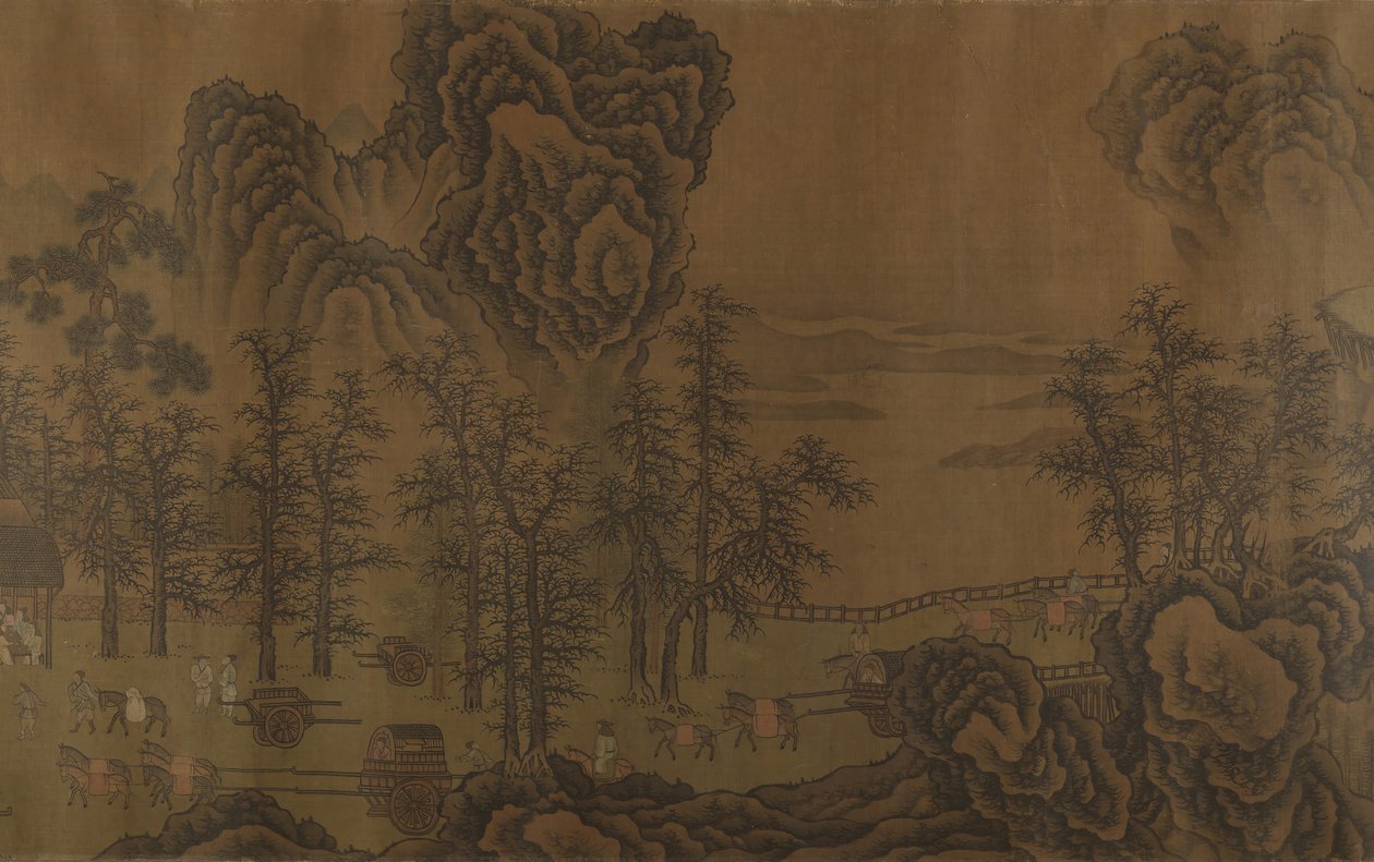 山区风景。 作者 不明