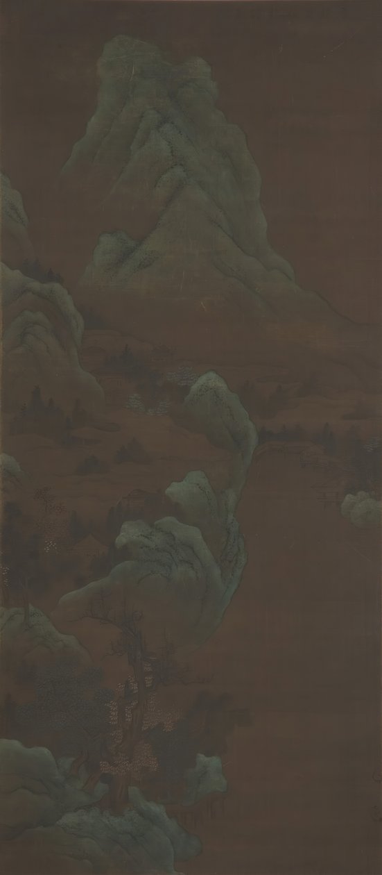 山区风景。 作者 不明